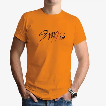 Футболка чоловіча JHK "Логотип Stray Kids" XL Помаранчевий (MD-25-3964-21-22)