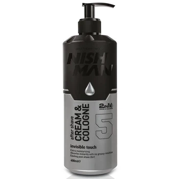 Крем-одеколон после бритья 2в1 NISHMAN After Shave Cream & Cologne Invisible touch №5 400 мл