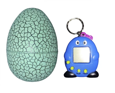 Тамагочи классический Tamagotchi (цып-цып, синий в зеленом яйце)