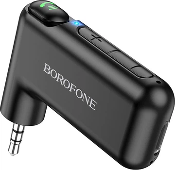 Автомобильный Bluetooth ресивер Borofone BC35 Wideway Car Aux Черный (6974443381450)