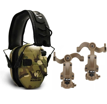 Активні навушники на шолом Walkers Razor + кріплення OPS Core Чебурашки Мультикам (Kali) KL149