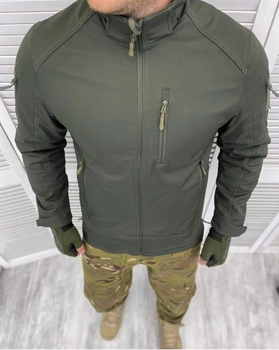 Армійська куртка Combat тканина soft-shell на флісі Оливковий L (Kali) KL007