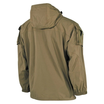 Чоловіча куртка з капюшоном US Gen III Level 5 MFH KL072 з водонепроникного матеріалу на блискавці Двостороння система вентиляції з липучкою і резинкою на манжетах Coyote XL (Kali)