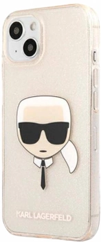 Панель CG Mobile Karl Lagerfeld Glitter Karl Head для Apple iPhone 13 Gold (3666339027582)