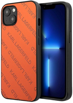 Панель CG Mobile Karl Lagerfeld Perforated Allover для Apple iPhone 13 Orange (3666339049577)