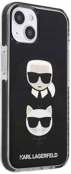 Etui CG Mobile Karl Lagerfeld Karl&Choupette Head do Apple iPhone 13 Czarny (3666339048655)