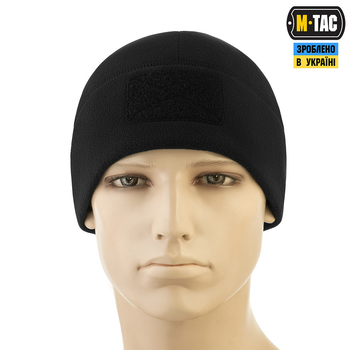 Шапка M-Tac Watch Cap Elite фліс 320г/м2 з липучкою Black XL (00-00013479)