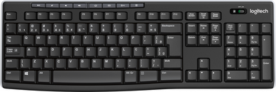 Клавіатура бездротова Logitech K270 Wireless DEU Black (920-003052)