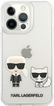 Etui CG Mobile Karl Lagerfeld Karl&Choupette do Apple iPhone 13 Pro Max Przezroczysty (3666339027407)