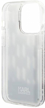 Etui CG Mobile Karl Lagerfeld Liquid Glitter Monogram do Apple iPhone 14 Pro Czarny (3666339076252)