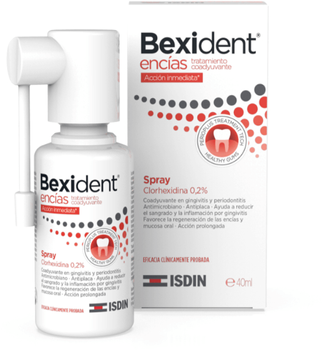 Odświeżacz do ust Isdin Bexident Gum Chlorhexidine Spray 40 ml (8470002244023)