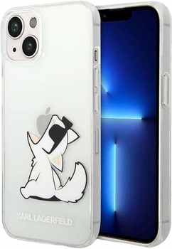 Панель CG Mobile Karl Lagerfeld Choupette Fun для Apple iPhone 14 Plus Transparent (3666339086497)