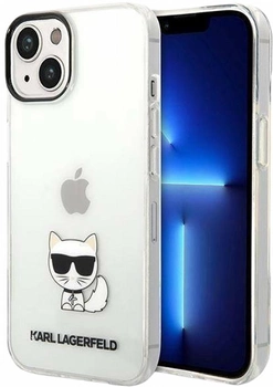 Etui CG Mobile Karl Lagerfeld Choupette Body do Apple iPhone 14 Plus Przezroczysty (3666339076528)