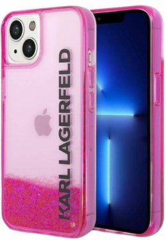 Etui CG Mobile Karl Lagerfeld Liquid Glitter Elong do Apple iPhone 14 Plus Rozowy (3666339091590)
