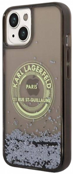 Etui CG Mobile Karl Lagerfeld Liquid Glitter RSG do Apple iPhone 14 Plus Czarny (3666339086015)