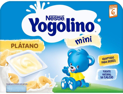 Молочний десерт Nestle Yogolino With Banana Gluten Free 6 x 60 г (7613033685187)