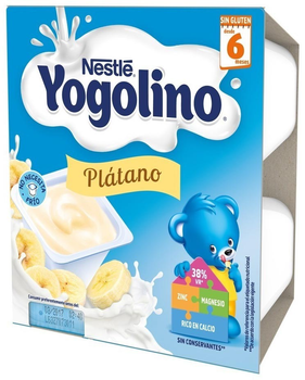 Молочний десерт Nestle Yogolino Banana 4 x 100 г (8410100017563)