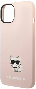 Etui CG Mobile Karl Lagerfeld Silicone Choupette Body do Apple iPhone 14 Plus Jasnorozowy (3666339076641)