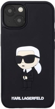 Панель CG Mobile Karl Lagerfeld Rubber Ikonik 3D для Apple iPhone 14 Black (3666339122621)