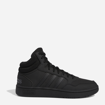 Sneakersy męskie na platformie wysokie Adidas Hoops 3.0 Mid GV6683 42 (UK 8) Czarne (4065425390620)