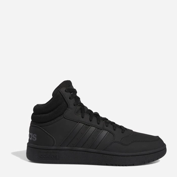 Sneakersy męskie na platformie wysokie Adidas Hoops 3.0 Mid GV6683 46 (UK 11) Czarne (4065425388412)