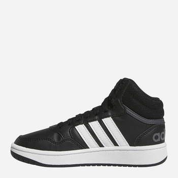 Jesienne trzewiki chłopięce Adidas Hoops Mid 3.0 K GW0402 38.5 (UK 6) Czarne (4065418336161)