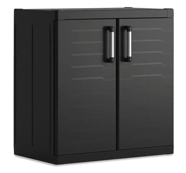 Шафа Keter Kis Detroit XL Basso чорна 93х89x54 см низька 2 полиці (249803)