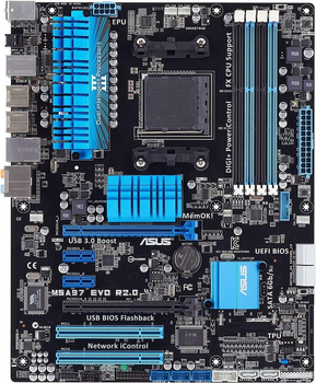 Материнська плата ASUS M5A97 Evo R2.0 (M5A97 Evo R2.0) (sAM3, AM3+, AMD 970, ATX) Б/в,U1