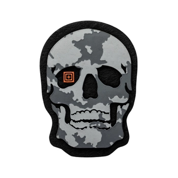 Нашивка 5.11 Tactical Painted Skull Patch Grey (92183-029)