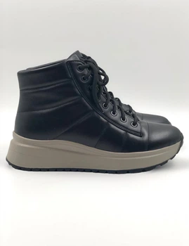 Жіночі черевики ТМ KENTO 4080 шкіра 37 р. 24 см. чорні
