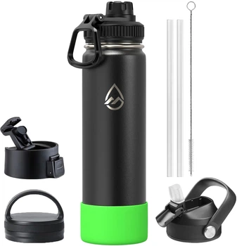 Термобутылка Mountflask Regular 650 мл Black/Green Sport Pad (MF-BGS)