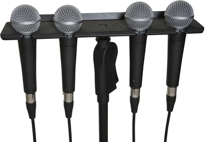 Держатель-лоток для четырех ручных микрофонов GATOR FRAMEWORKS GFW-MIC-4TRAY MULTI MIC HOLDER FOUR (4) MICS