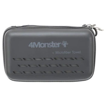 Полотенце спортивне антибактеріальне ANTIBACTERIAL TOWEL 4Monster T-ECT-180 сірий