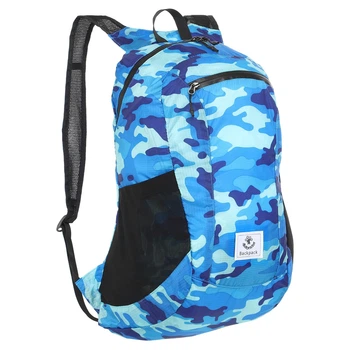 Рюкзак складний портативний WATER RESISTANT PORTABLE 4Monster T-CDB-24 24л Камуфляж синій