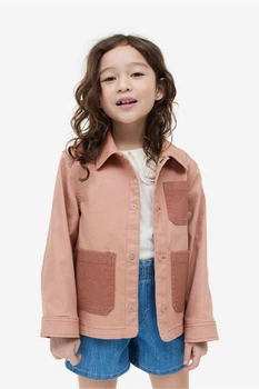 Куртка джинсовая H&M 134 140см пудра 28111136656