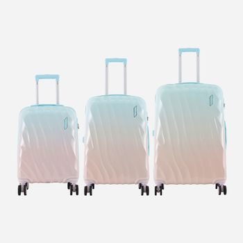 Zestaw walizek na 4 kólkach 3 szt Semi Line T5649-0 Miętowy/Brzoskwiniowy (5903563564901)