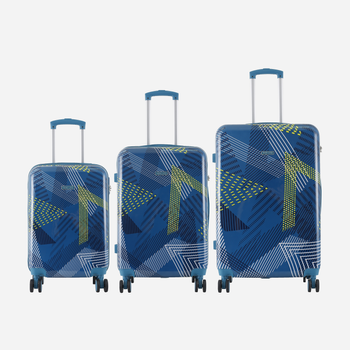 Набір валіз на 4 коліщатках 3 шт Semi Line T5652-0 Синій (5903563565205)