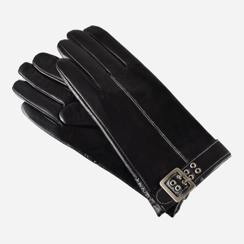 Rękawiczki damskie skórzane Semi Line P8210 XL Czarne (5903563821042)