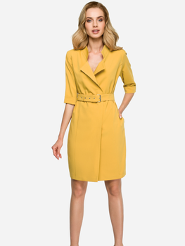 Сукня жіноча Stylove S120 2XL Жовта (5903068421709)