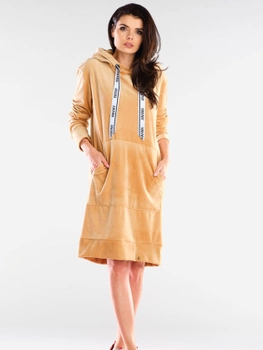 Сукня жіноча Awama A414 L/XL Бежева (5902360554689)
