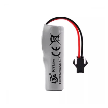 Акумулятор DJY для машинки на радіокеруванні Li-ion 14500 / 3.7V / 500mAh / SM 2 pin