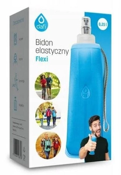 Пляшка для води Dafi Flexi 250 мл гнучка Синя (5904870070406)