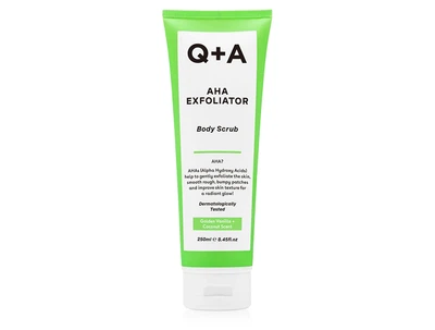 Отшелушивающий скраб для тела с AHA кислотами Q+A AHA Exfoliator Body Scrub, 250мл (5060486266265)