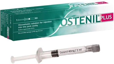 Шприц с раствором для инъекций TRB Chemedica Ostenil Plus 1 Pre-filled Syringe 40 Mg 2 мл (4028694000294)