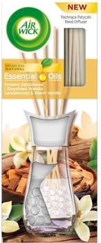 Ароматичні палички Air Wick Essential Oils Sandalwood & Sensual Vanilla 30 мл (5908252010165)