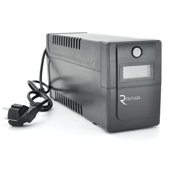 ИБП UPS Ritar RTP800 480W Proxima D, LCD, AVR, 3st, 2xSCHUKO socket, 1x12V9Ah