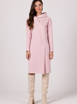 Sukienka tunika damska BeWear B270 M Pudrowo-różowa (5905563718469)