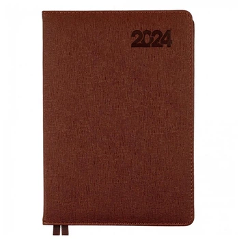 Дневник Leo Planner Escalada 2024 А5 368л слп/т коричневый (5056574423740)