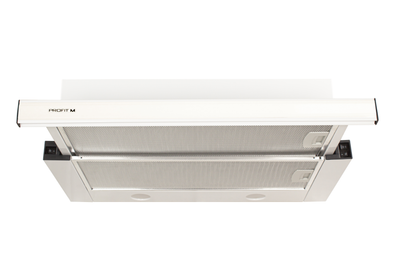 Вытяжка кухонная ProfitM Телескоп Марэна 50см 840м3 Белая LED