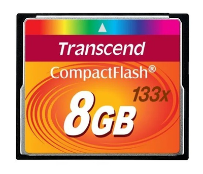 Карта памяти Compact Flash 8 GB Transcend CF 133X